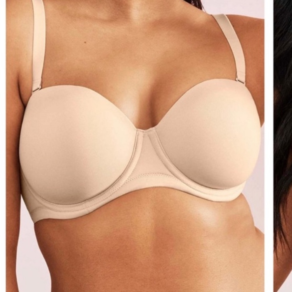 Wacoal Red Carpet Bra Strapless Straps convertible silicone gripping 34DDD NWT